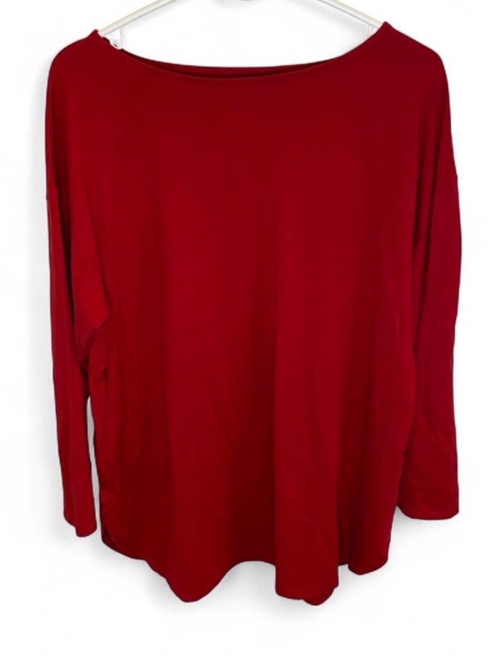 J.Jill red long sleeve top